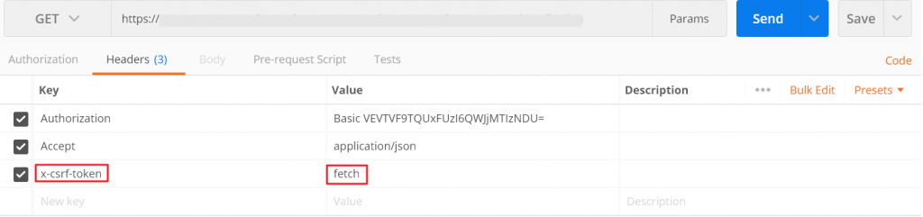 postman fetch x-csrf-token